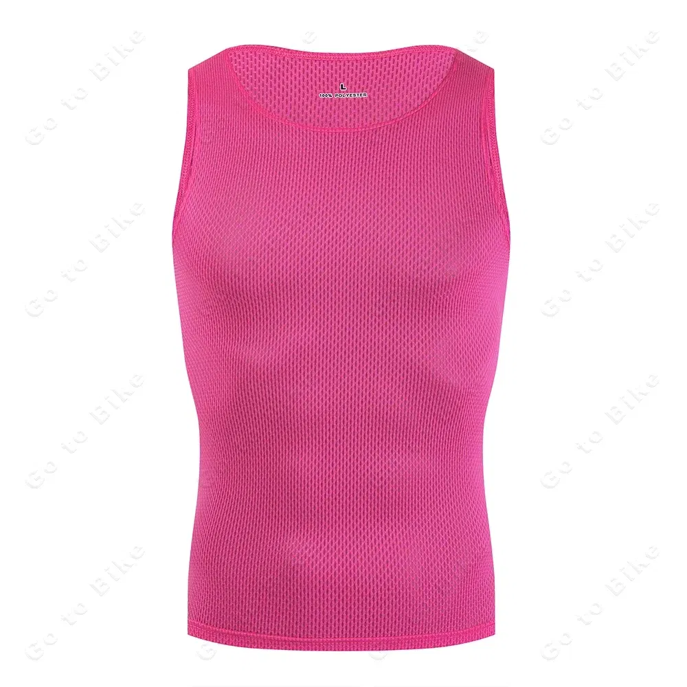 Color: Gold, Size: XXL - Colorful Cycling Base Layer Cycling Undershirt Quick Dry Underwear Cycling Sleeveless Jersey High Elastici MTB Road Bike Jerseys