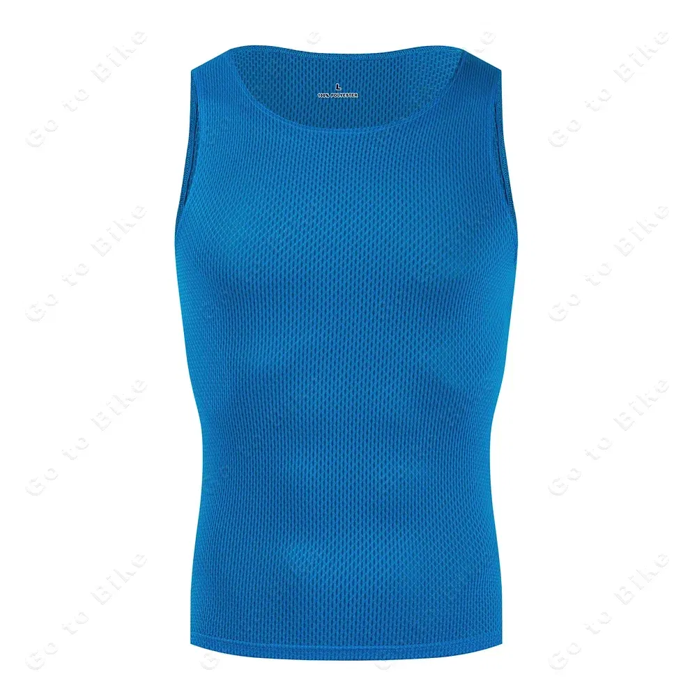 Color: Gold, Size: XXL - Colorful Cycling Base Layer Cycling Undershirt Quick Dry Underwear Cycling Sleeveless Jersey High Elastici MTB Road Bike Jerseys