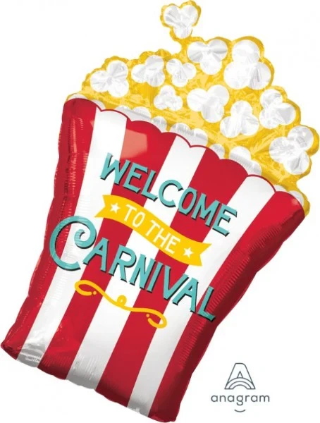 Foil Balloon - Supershape Carnival Popcorn