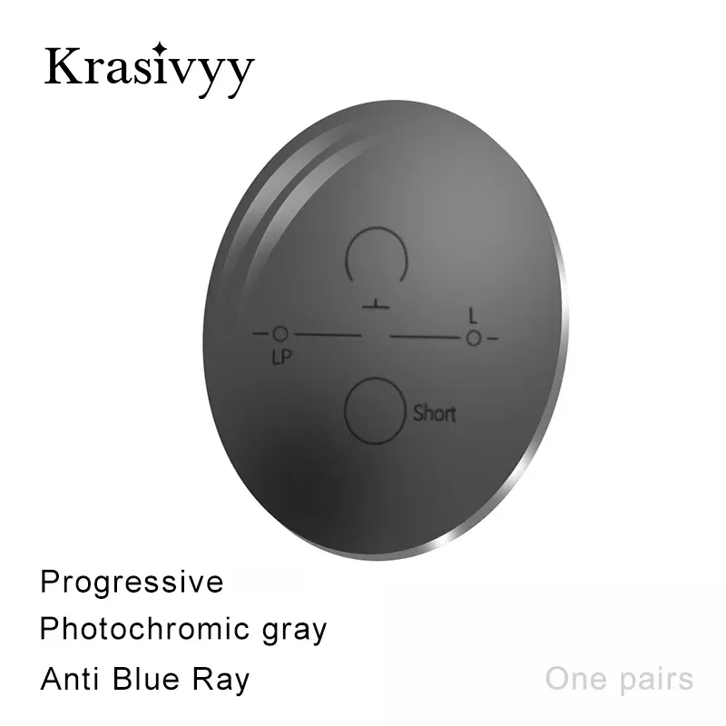 Lenses Color: green, Lens Index: 1.61 - 1.56 1.61 1.67 Progressive Lenses Anti Blue Ray Photochromic Gray Multifocal Prescription lenses High Quality Bifocus Lenses