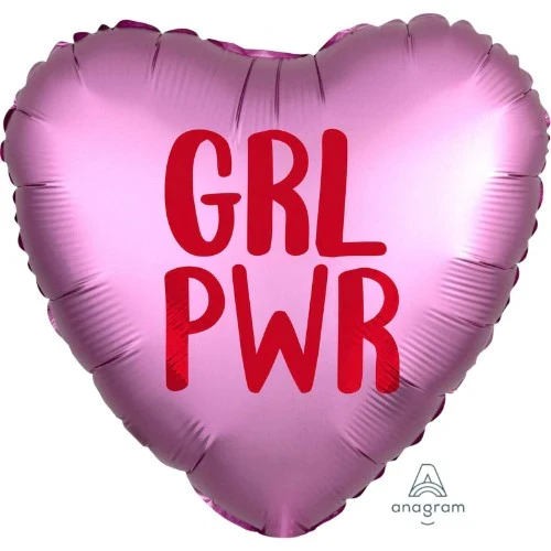 Girl Power Satin Infused  Balloon - 45cm