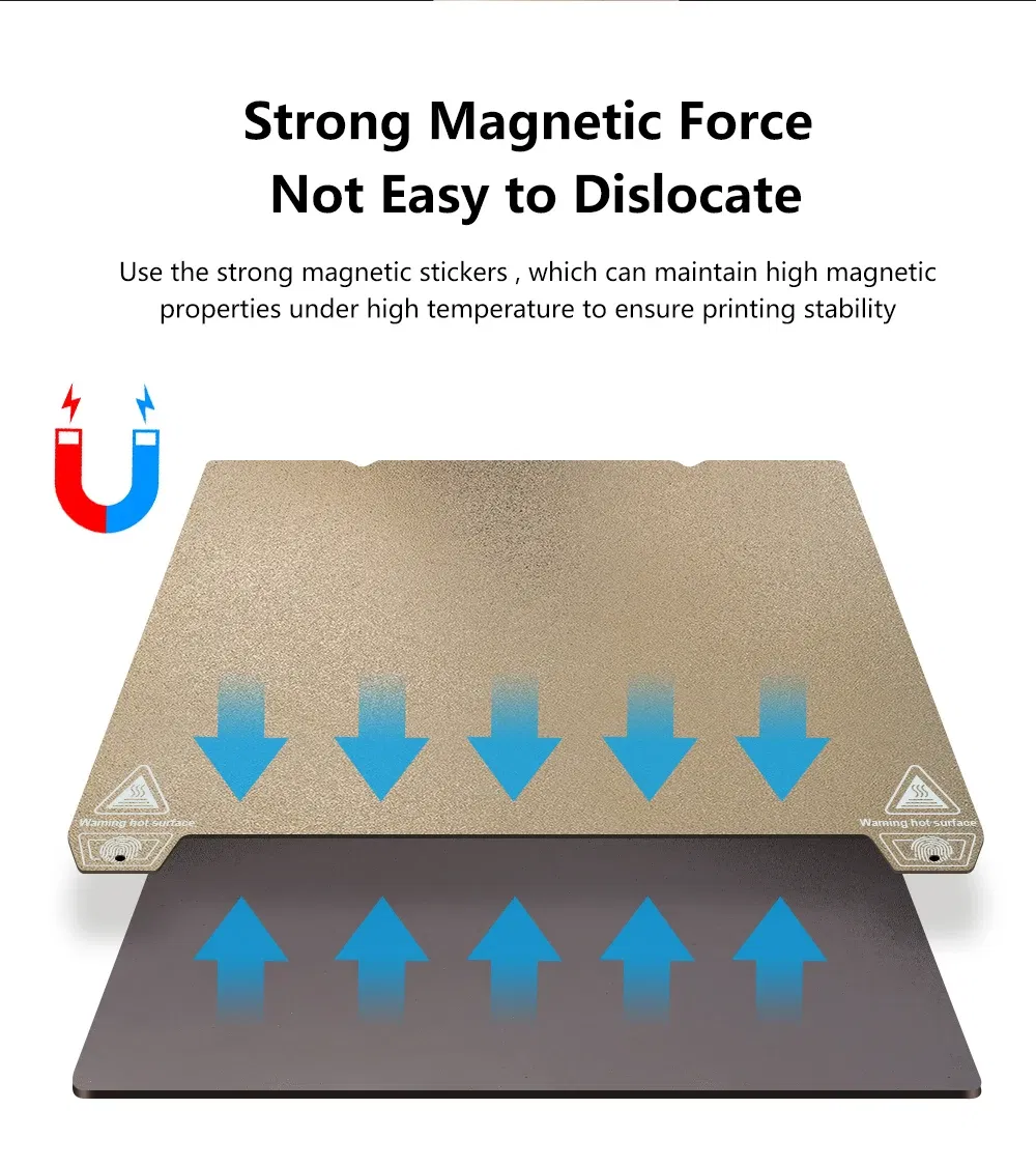 Color: Yellow, Size: 1.5mm - K1C 235x235 Bed 310x315 Build Plate For Creality K1 Max K1 Pei Plate Ender 3 S1 Spring Steel Magnetic Pei Sheet Pey Build Plate