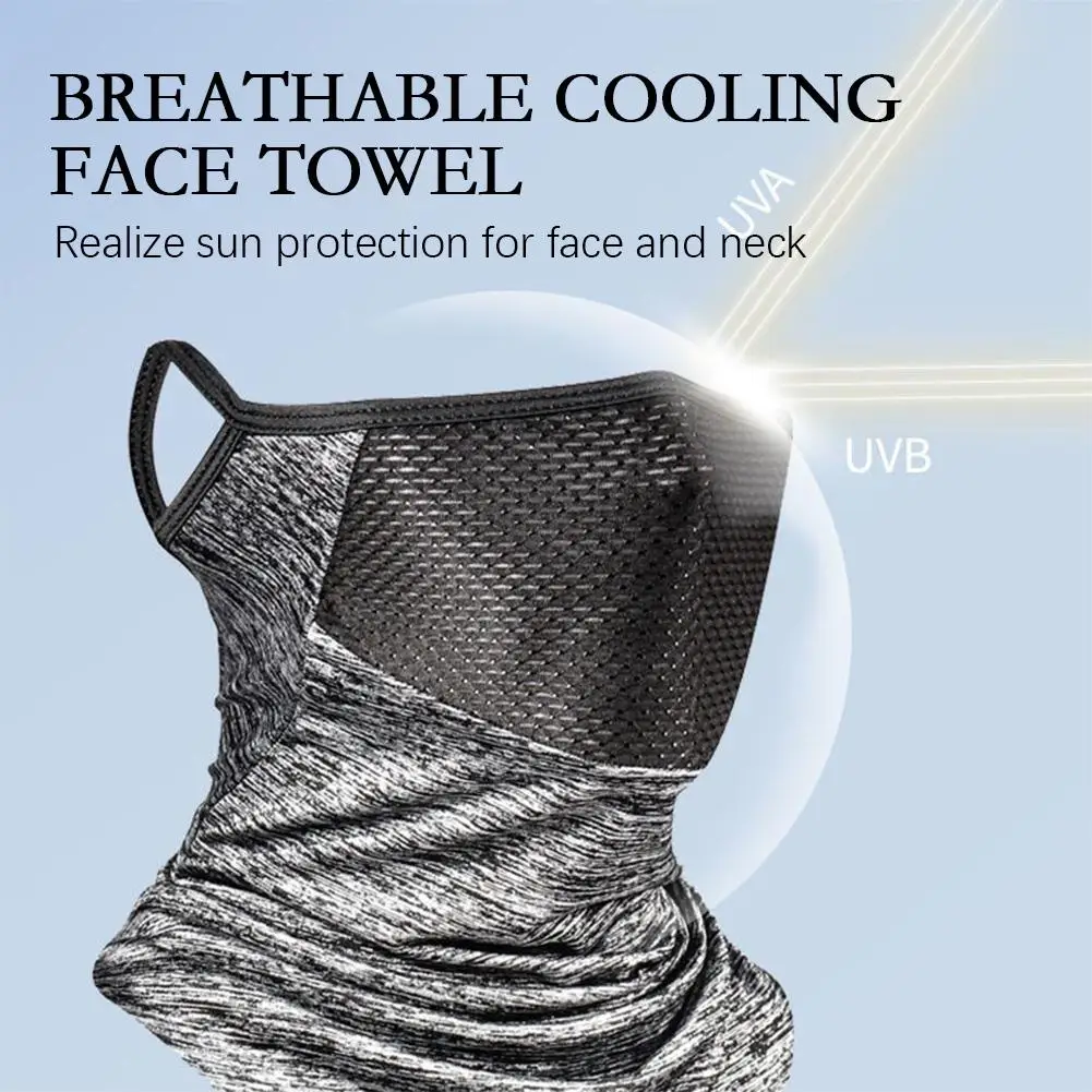 Color: Yellow, Ships From: CHINA - Breathable Sun UV Protection Hiking Outdoor Sport Cycling Wind Sun Protection Triangle Ear-hook Mask Cycling Sun Protection Mask