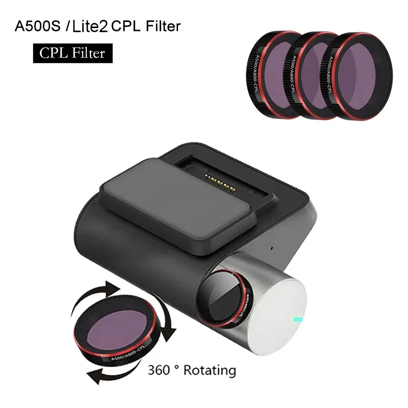 Color Name: black - For 70mai Dash Cam Pro plus + A500S LIE2 A200 Dash Cam Film and Static Stickers for 70mai A500S / LIE2 A200 Dash Cam Mount