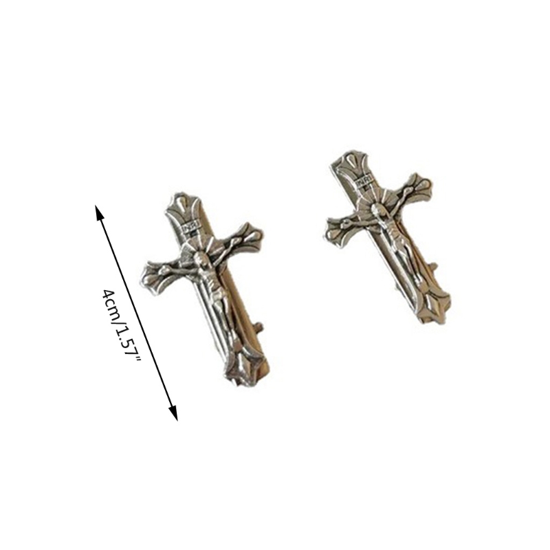 Color: Light Grey, Ships From: CHINA - Gothic  Hair Clip Punk Bangs Duckbill Clips Halloween Hair Barrettes Cosplay Hairpin Retro Hair Styling Accessories Dropshipping