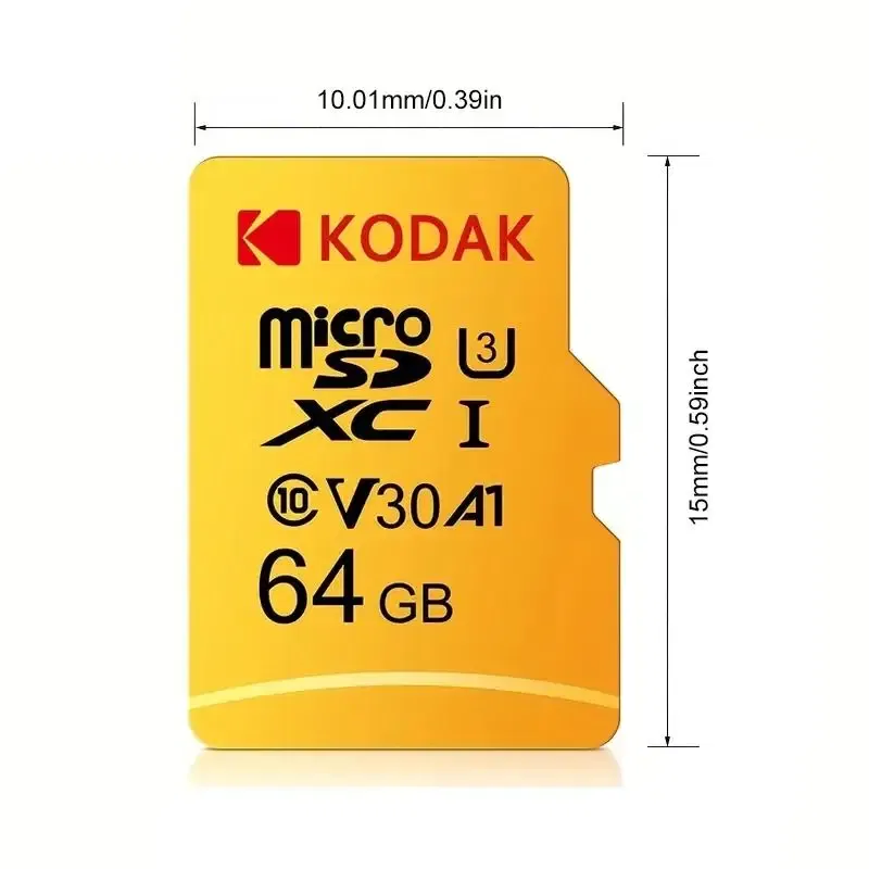 Capacity: 4GB - KODAK Micro SD Card Driving Recorder 64GB Memory Card For Mobile Phone PC Earphone Speaker HD Camera