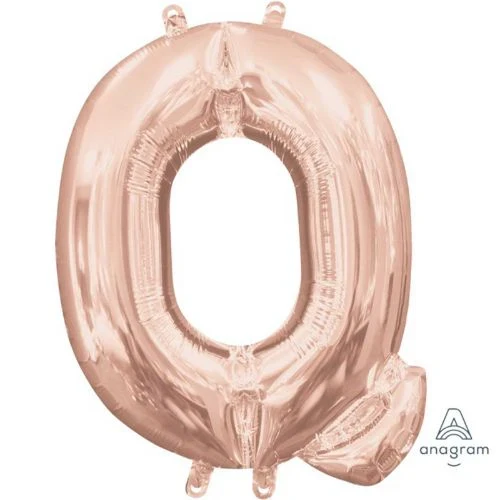 Foil Balloon - Letter Q Rose Gold - 40cm