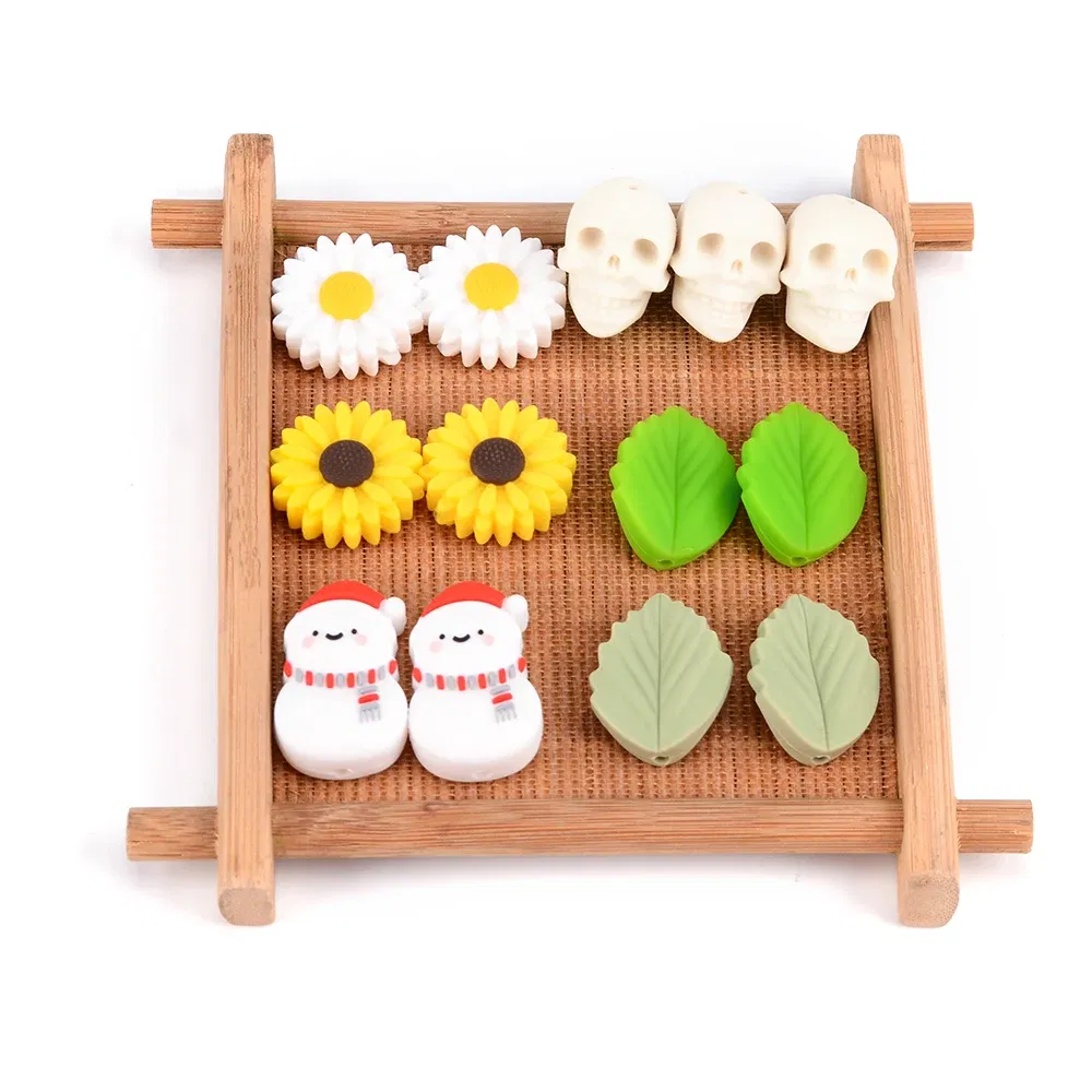 Color: Chocolate, Item Diameter: 12mm - LOFCA 100Pcs/lot 12MM Round Shape Silicone Teething Beads Baby Teether For DIY Nursing Necklace Food Grade Chew Beads