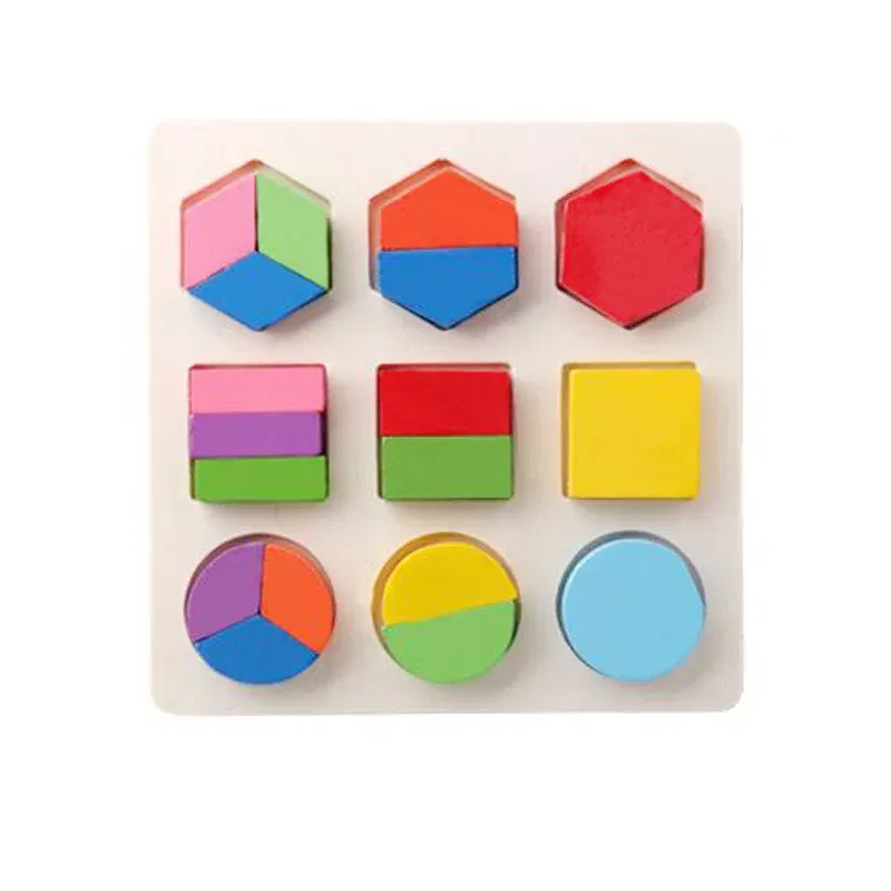 Color: VIOLET/?«?—?…° - Baby Wooden Puzzles Montessori Toys 1 2 Years Toddler Toys Hand Grab Board Alphabet Number Cognition Learning Educational Toys
