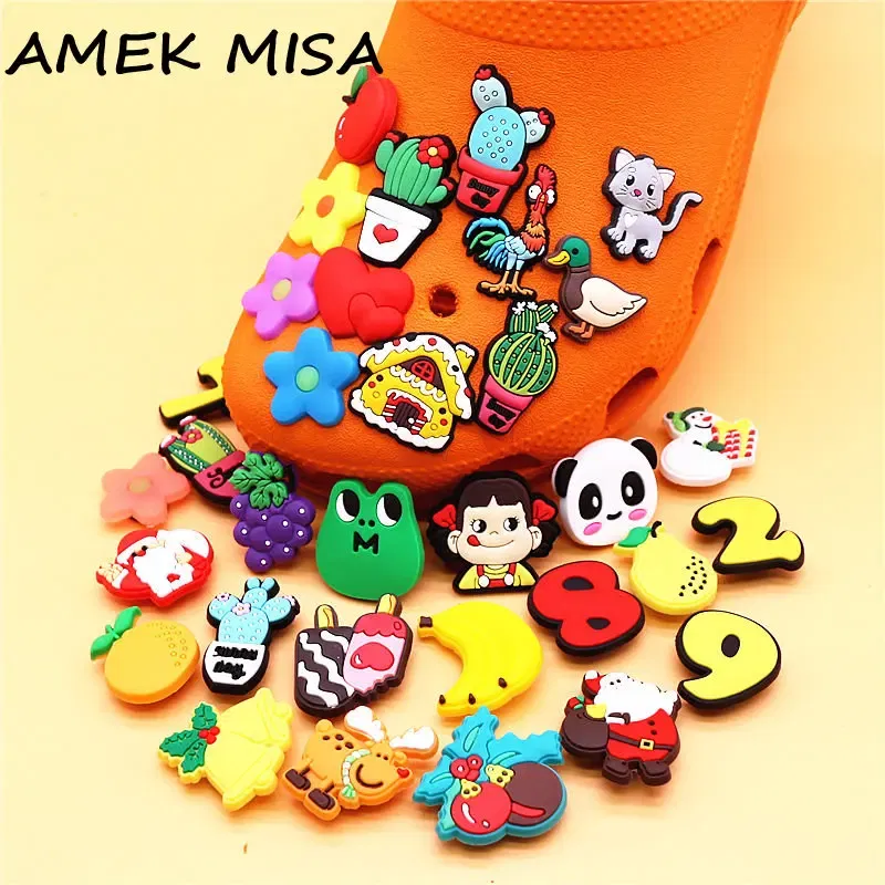 Color: Dark Brown, Ships From: CHINA - 1pcs Christmas Collection PVC Shoe Charms Lovely Animals Garden Shoes Upper Decorations Clogs Pins Unisex Fun Gifts
