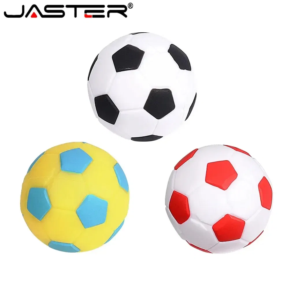 Capacity: 64GB, Color: Black - Football USB Flash Drive 64GB Cute Cartoon Memory Stick 32GB Yellow Red Black Pen Drive 16GB Creative Gift U Disk Free Chain