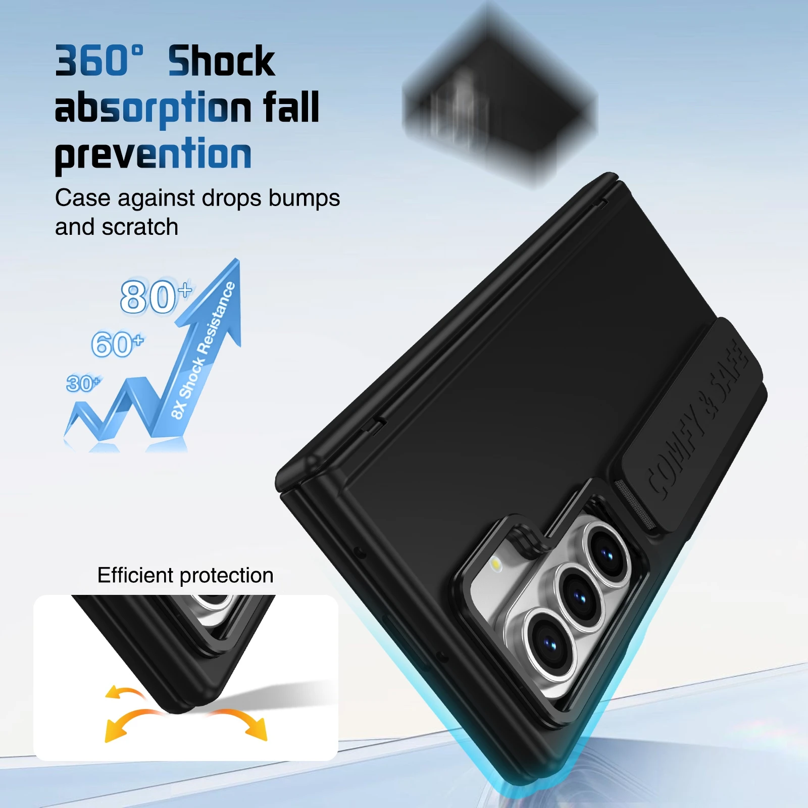 Color: black, Material: CANVAS - For Samsung Galaxy Z Fold 7 6 5 4 3 Wristband Hinge Lens Holder Phone Case Outer Screen Glass Film Protection Shockproof Cover