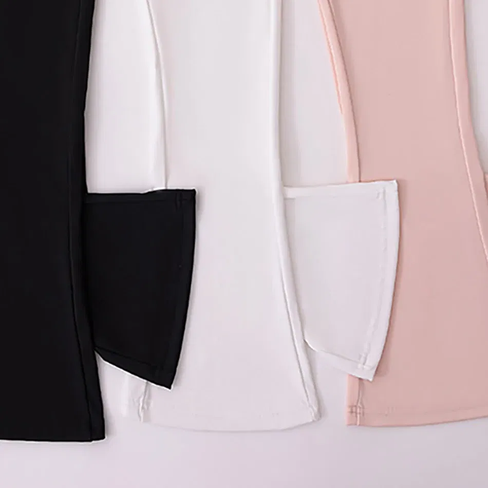 Color: Blue, Size: 80 - Stylish Children High Waisted Slimming Comfortable Bootcut Leggings Suitable Girls Spring and Autumn Wardrobe with Flared Edge