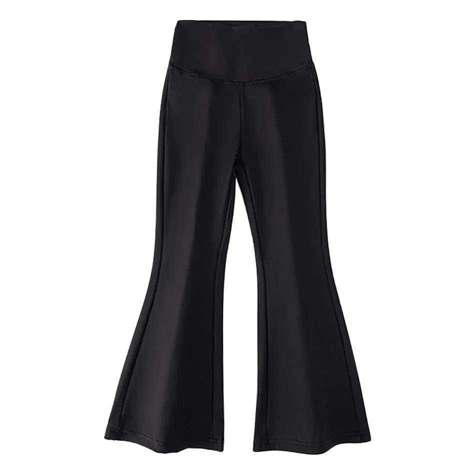 Color: Blue, Size: 80 - Stylish Children High Waisted Slimming Comfortable Bootcut Leggings Suitable Girls Spring and Autumn Wardrobe with Flared Edge