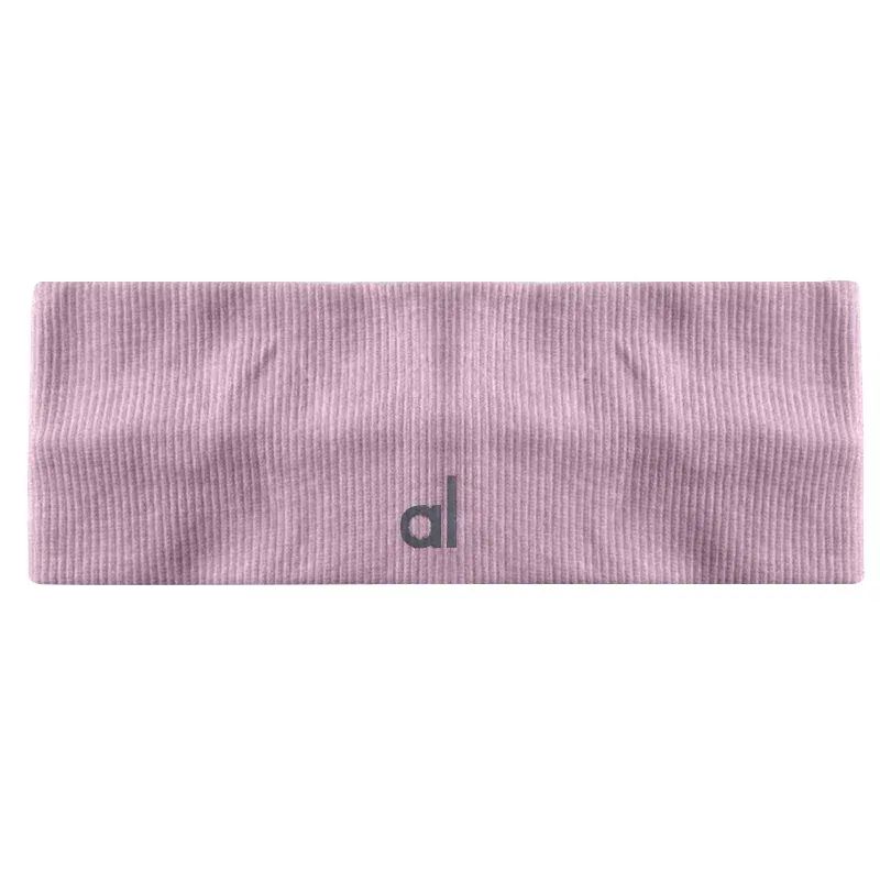 Color: Rose Red - al yoga Sports headband for men and women Sweatwapping headband Edge Yoga headband Headband