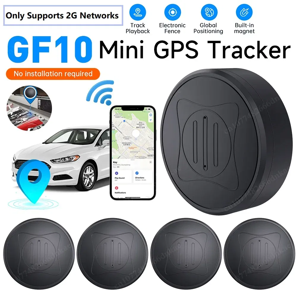 Color: Beige - Mini GPS Tracker Car Locator App Real Time Tracking Location Anti-lost Positioner Device  tracking device  llavero silbato  key