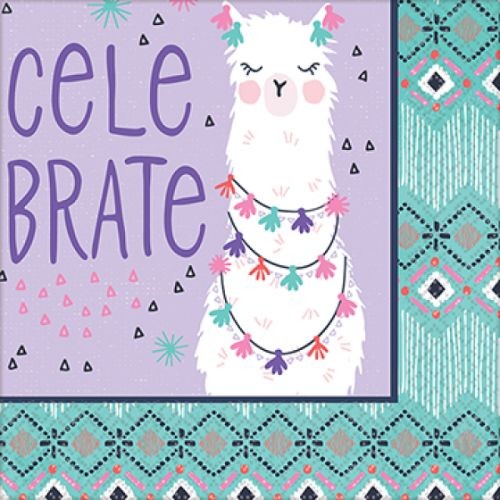 Llama Fun Beverage Napkins