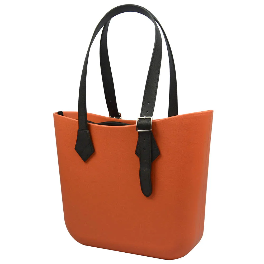 Color: black - TANQU Diamond Shaped Variable Handle for Obag Long Adjustable Handles with Drop Buckle for O Bag for EVA Bag Body