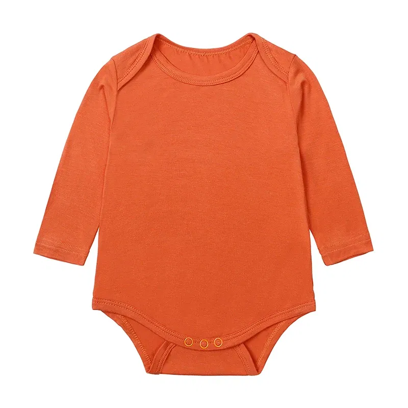 Color: tan, Kid Size: 18M - 2025 Summer Newborn Boy Girl Romper Baby Bamboo Fiber Breathable Clothing Long Sleeve Toddler Jumpsuit Infant Bodysuit Pajamas