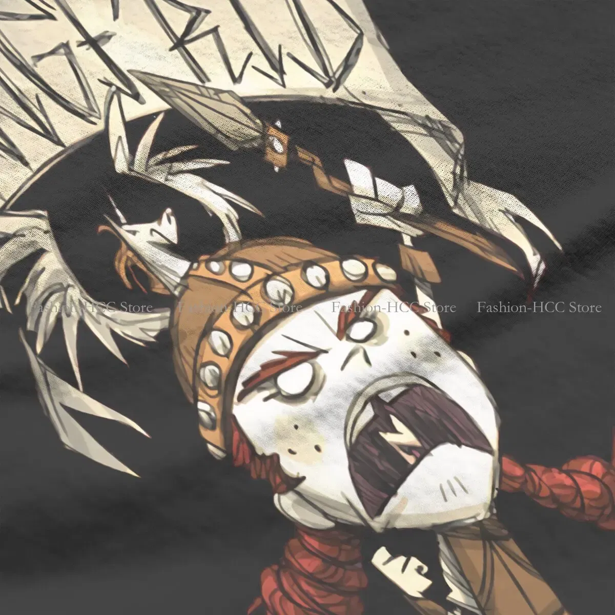 Color: WHITE, Size: S - Wigfrid Casual Polyester TShirt Dont Starve Style Tops Comfortable T Shirt Female