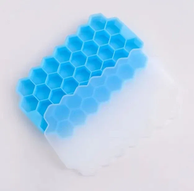 Color: green, Size: XL - 4/2/1PCS Silicone Ice Cube Mold 148 Cube Large-capacity Ice Trays Food Grade Ice Maker BPA Free Reusable Ice Maker with Lids