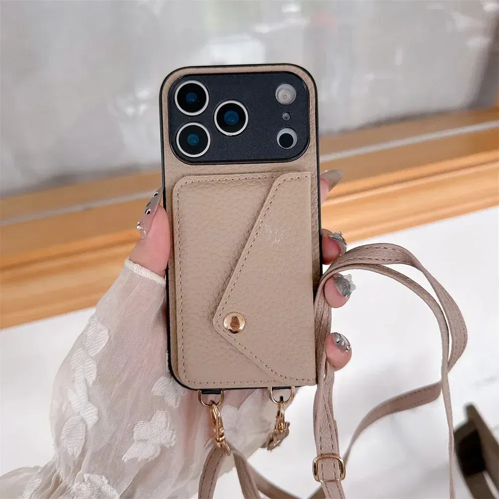 Material: EVA, Color: SKY BLUE - Crossbody wallet card holder phone case For iPhone 17Air 16, 15, 14, 13, 12, 11 Pro Max, XR with lanyard protective cover