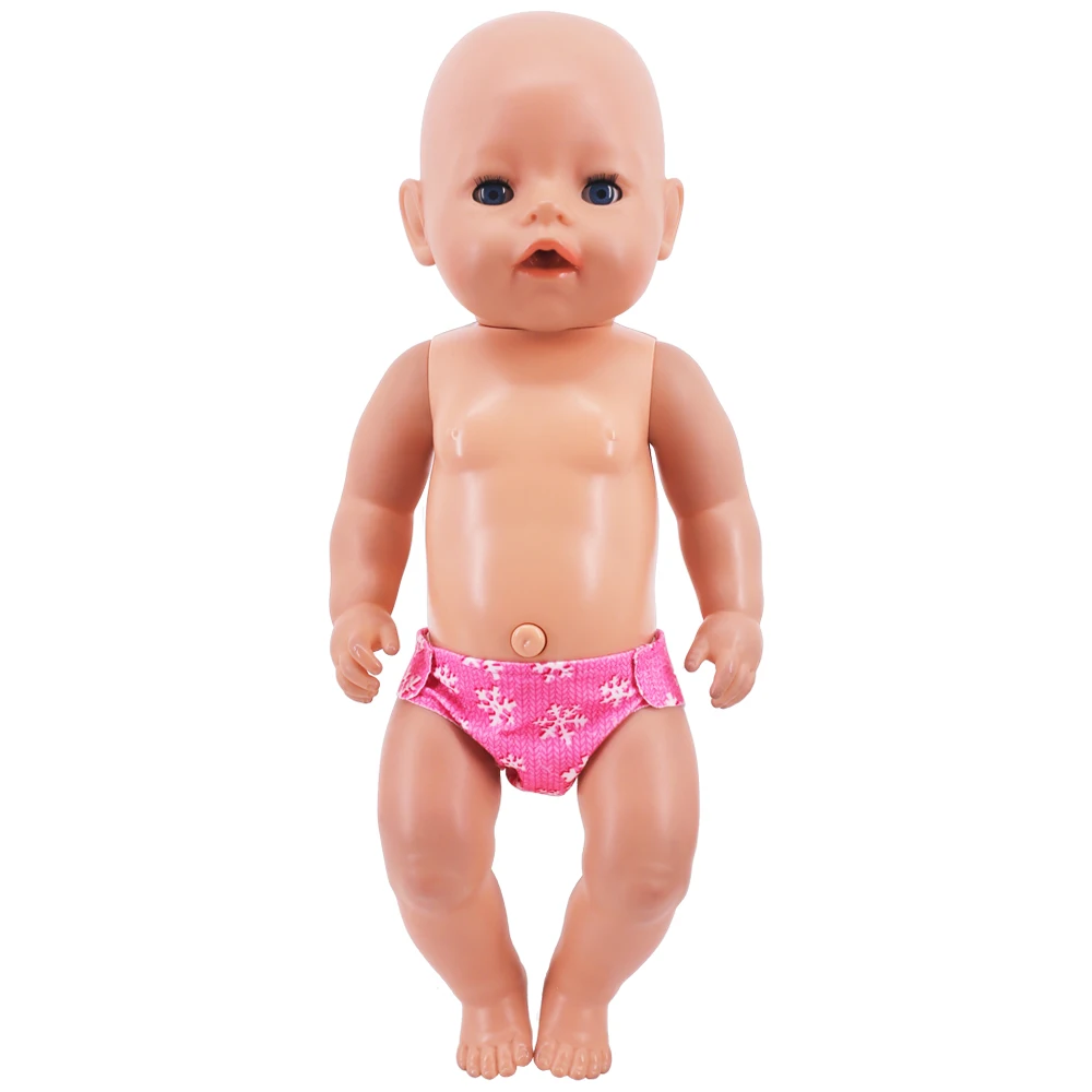 Color: Blue - Reborn Doll Panties,Cute Pattern Underwear Panties Accessories Fits 43Cm Newborn Baby Doll,18 Inch American Girl Doll,Girl Gifts