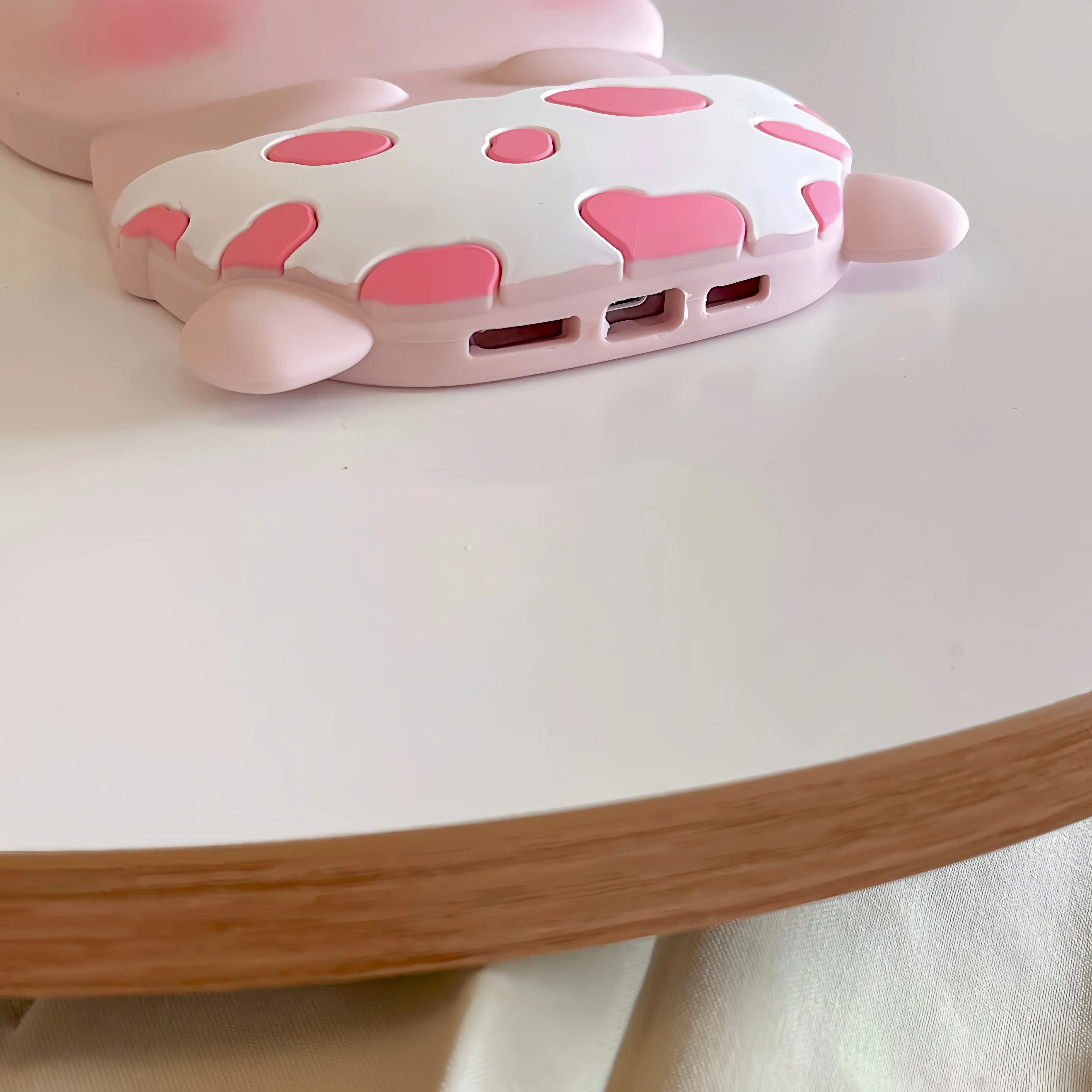 Color: Pink, Material: PU - 3D Cute Cartoon Pink Pig Funny Phone Case for IPhone 15 14 13 12 11 Pro Max Piggy Soft Rubber Silicone Protective Cover Shell