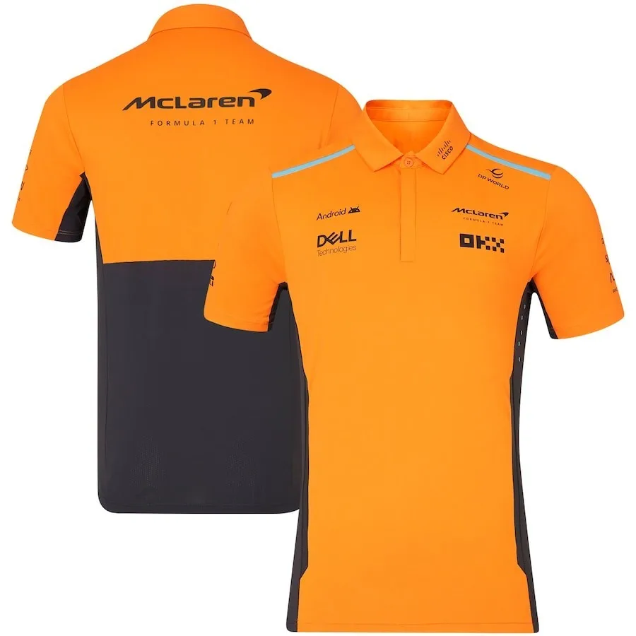Color: Beige, Size: XXL - Formula1 Team Racing Official Website Summer Printed Polo Shirt Verstappen Racing Jersey Team T-shirt Men Women Clothes Duotone