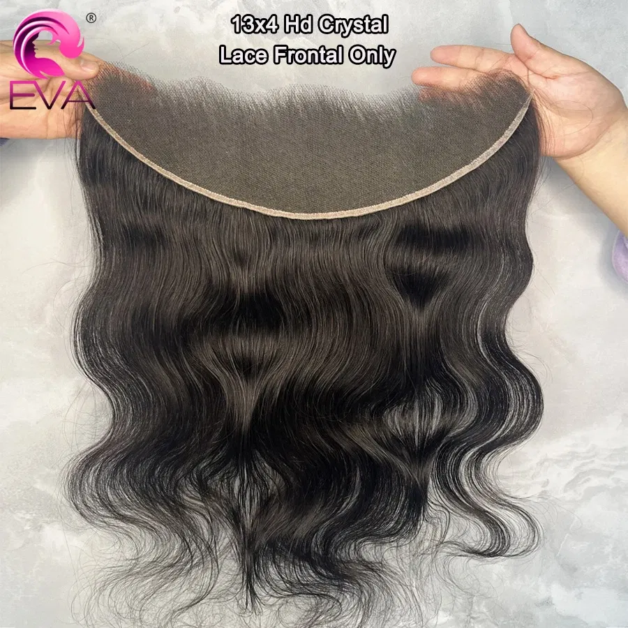 Color: #2, Material Grade: Remy Hair, Stretched Length: 18inches - Eva 5x5 Hd Lace Closure Straight 13x4 Lace Frontal Closure Hand Tied Human Hair Closures Free Part Hd Lace Closure Pre Plucked