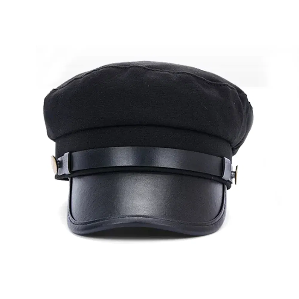 Color: Green, Hat Size: One Size - Autumn winter beret women black Retro men baker Newsboy hat Casual Spring British Classic Female Gatsby Flat Hats Military cap