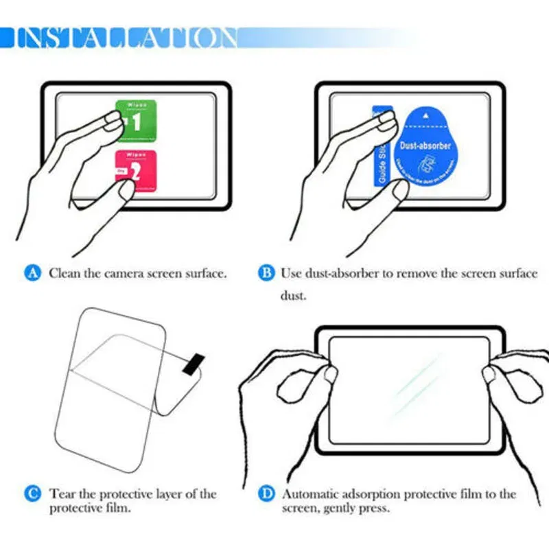 Color: Dark Blue - 2PCS 9H Tempered Glass Screen Protector Film for Canon G7X G7XII G7X Mark III G5X G5XII G9X G9XII