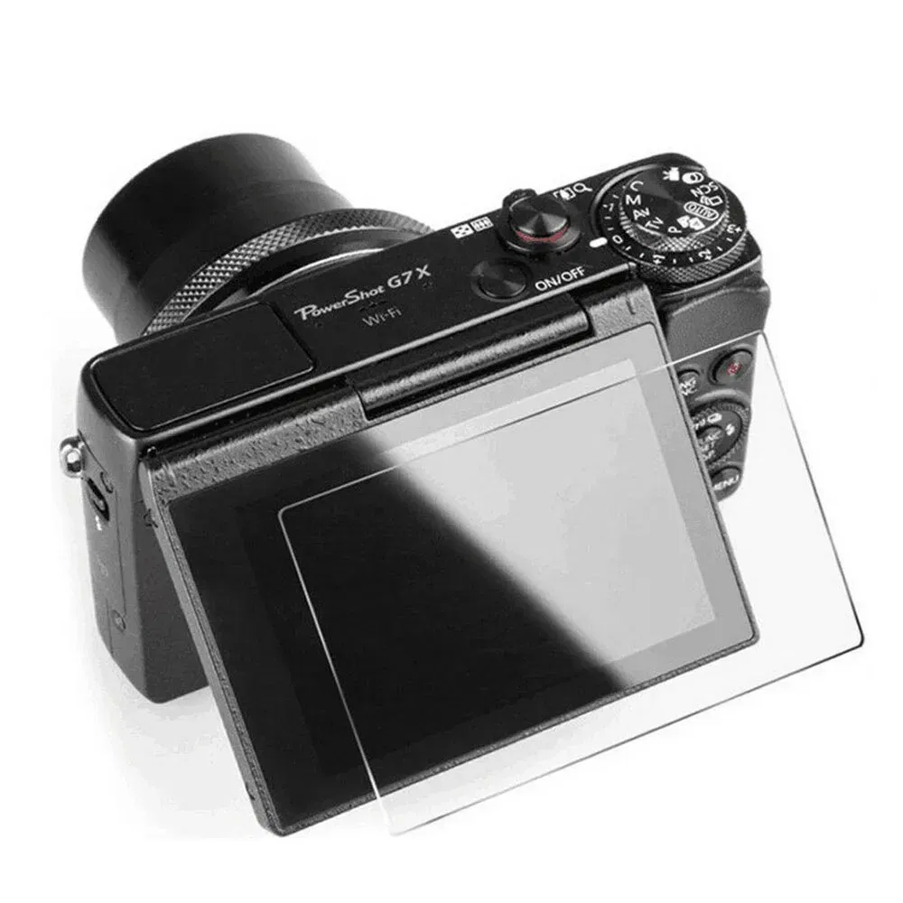 Color: Dark Blue - 2PCS 9H Tempered Glass Screen Protector Film for Canon G7X G7XII G7X Mark III G5X G5XII G9X G9XII
