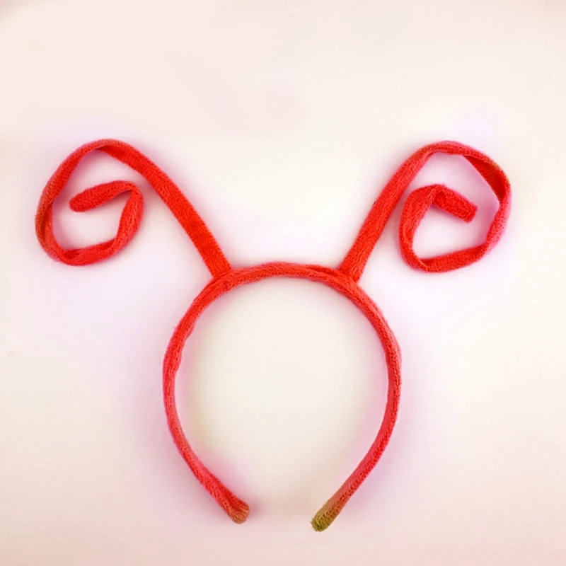 Color: Red - Halloween Headband Butterfly Antenna Headband Halloween Party Costume