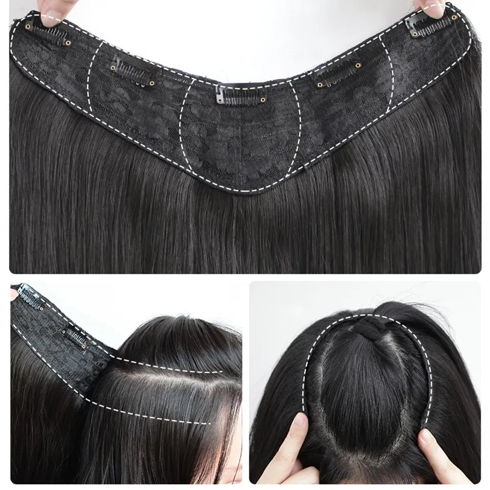 Color: T1B/Red - AOSI Part Synthetic Clip In Hair Extension Long Thick Curly Natural Blonde Flase Hair Hairpieces For Women Heat Resistant
