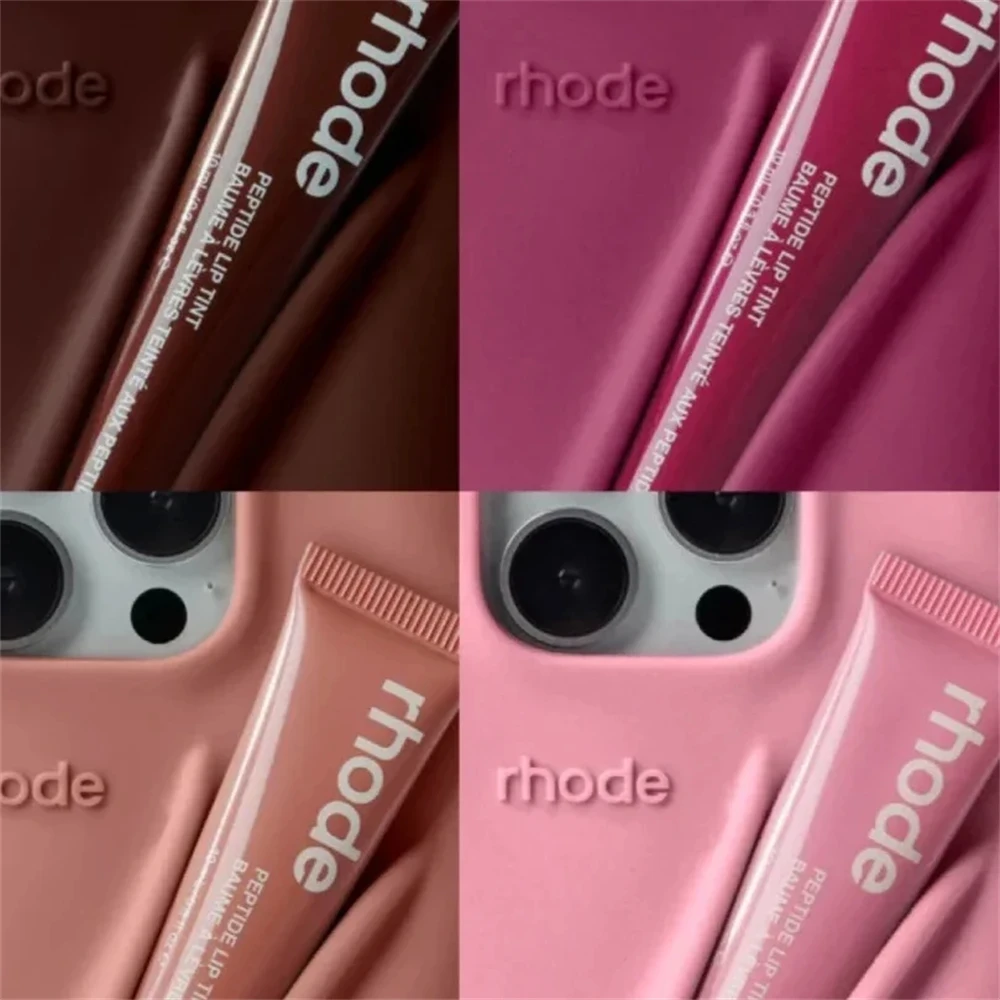 Color: Clear, Compatible-Phone Models: For iPhone 14 - New Rhode Lipstick Soft Silicone Phone Case for iPhone 16 15 14 13 12 11 Pro Max Plus Portable Lip Gloss Holder Cover with Box