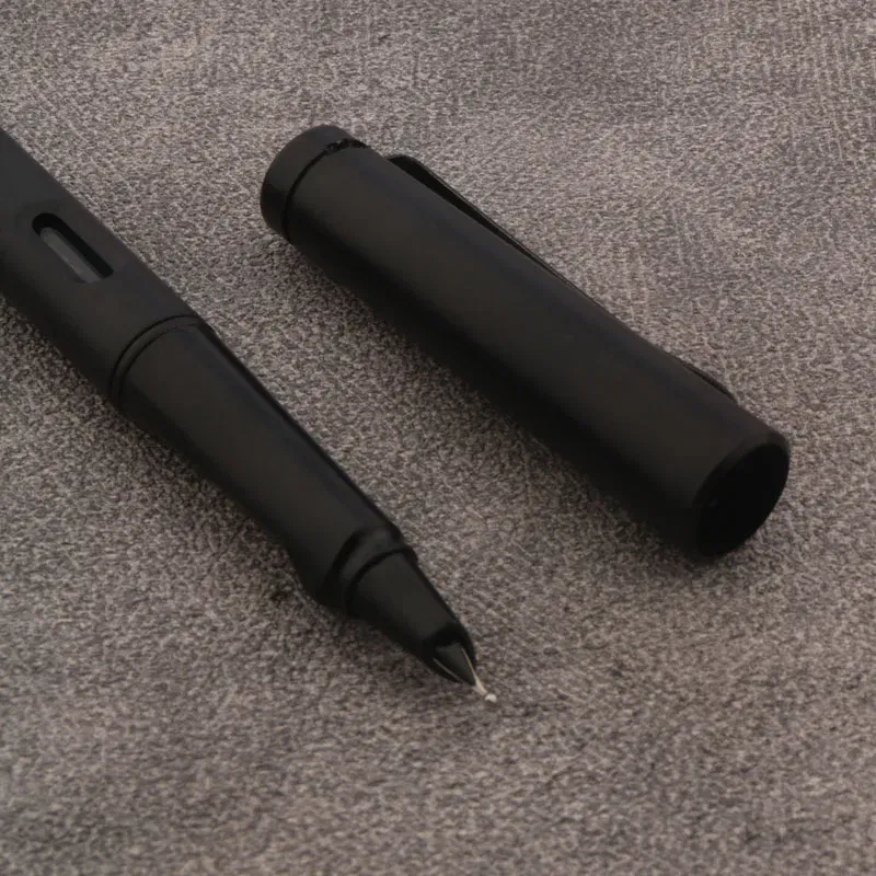 Color: WHITE - 1pc Naginata Fountain Pen Matte Blue Handmade Grinding 1.5mm Nib Business Office School Supplies Writing Pens