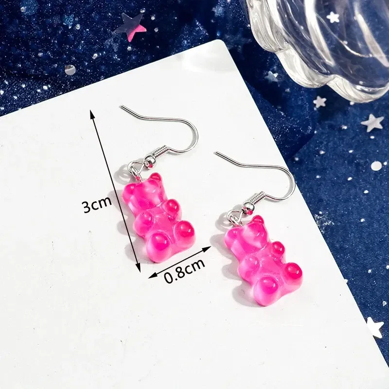 Metal Color: PALLADIUM - 2024 New Rose Red Flower Hanging Earrings for Women Love Heart Blooming Florals Cute Lovely Female Ear Jewelry brincos new