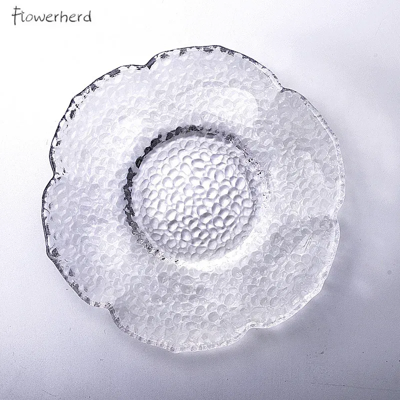 Color: Chocolate - Japanese Style Round Insulated Glass Tea Mat Saucer Teaware Creative Kung Fu Tea Set Cup Holder Phnom Penh Saucer