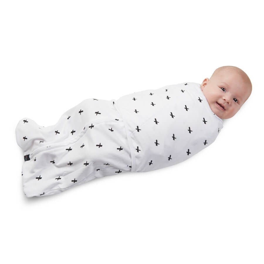 Dreamswaddle Baby Sleep Wrap | Black Cross