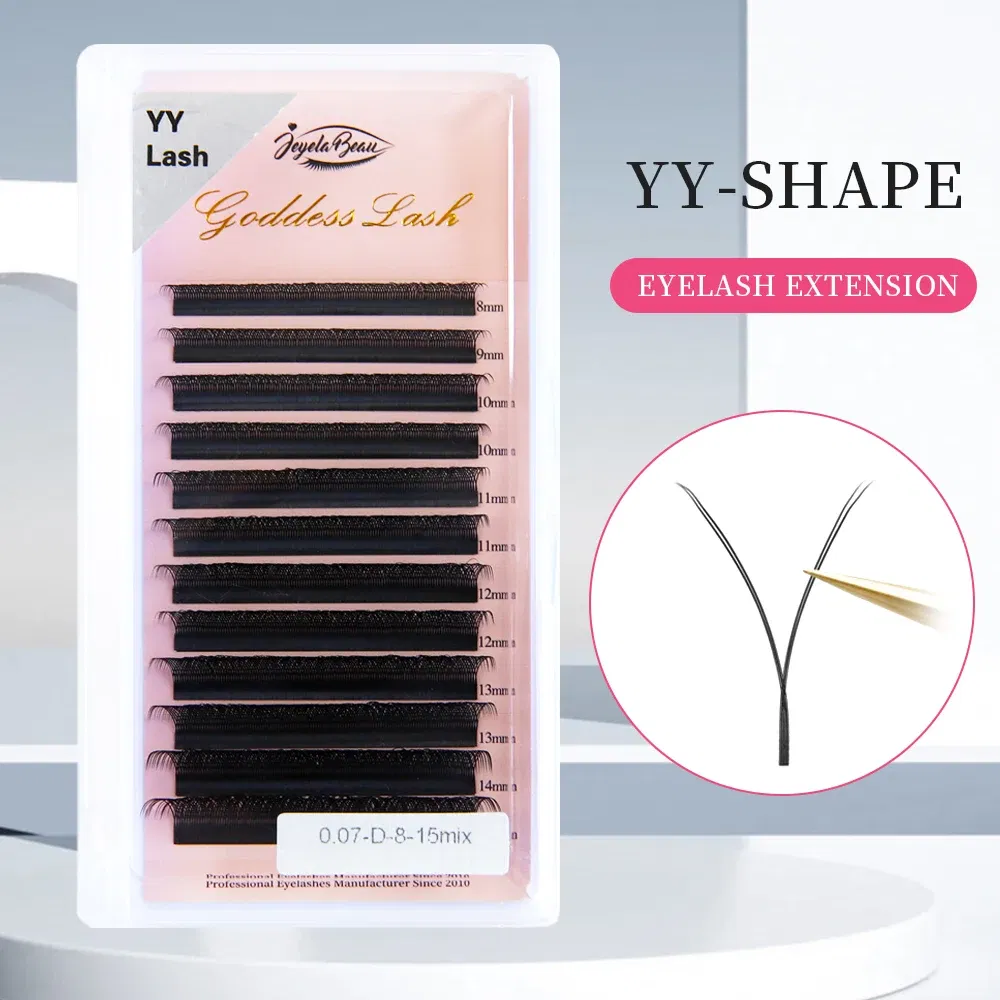 Color: Sliver, Curl: D, Thickness: 0.07mm, Length: MIX, Ships From: CHINA - Goddess 3D/4D/5D/6D/7D/8D W Shape lashes 4D Premade Fan Lash Extensions 0.07 C/D Curl Natural Soft High Quality Idividual Lashes