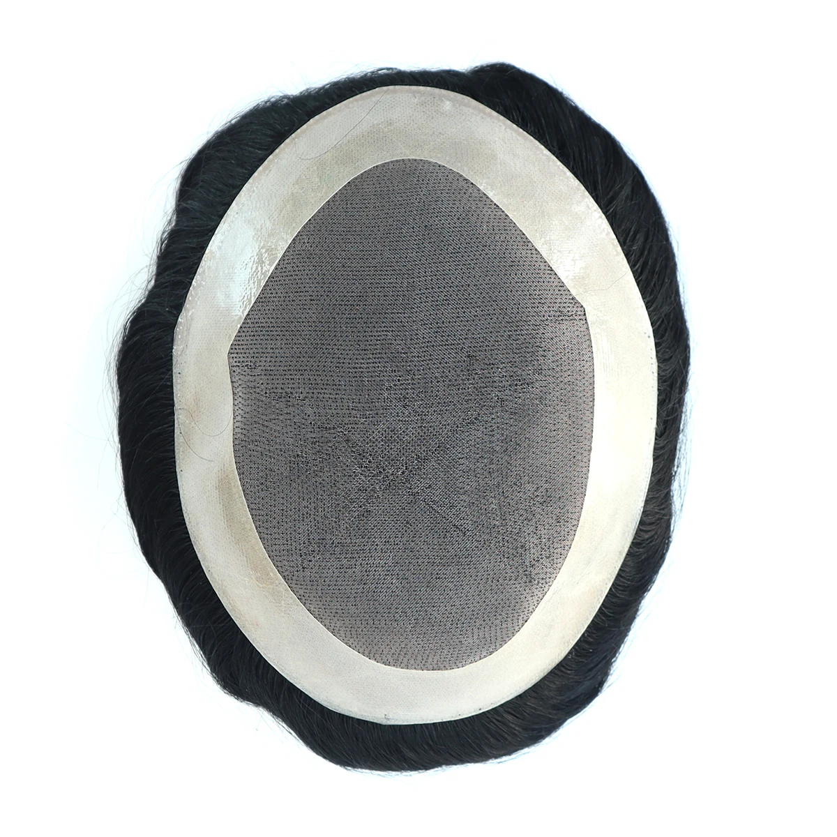 Toupee Color: 1b#, Toupee Density: 130%, Length: 6 inches, Ships From: CN, Toupee Size: 6x8, Toupee Design: free - Hywel 6 Inches Fine Mono Men Toupee Hair Men's Capillary Prosthesis Men's Wigs Replacement System Hair Natural Black Hair Units