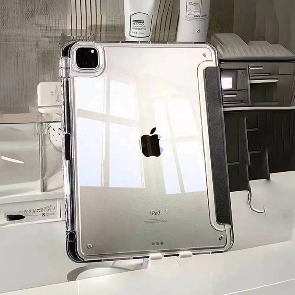 Color: Pink, Size: Fifteen - For 2025 iPad Air 11 Case iPad 10th Generation 11th A16 9th Cover Gen iPad Pro11 4 5 10.9in 12.9 M2 M3 M4 Pencil Holder Case