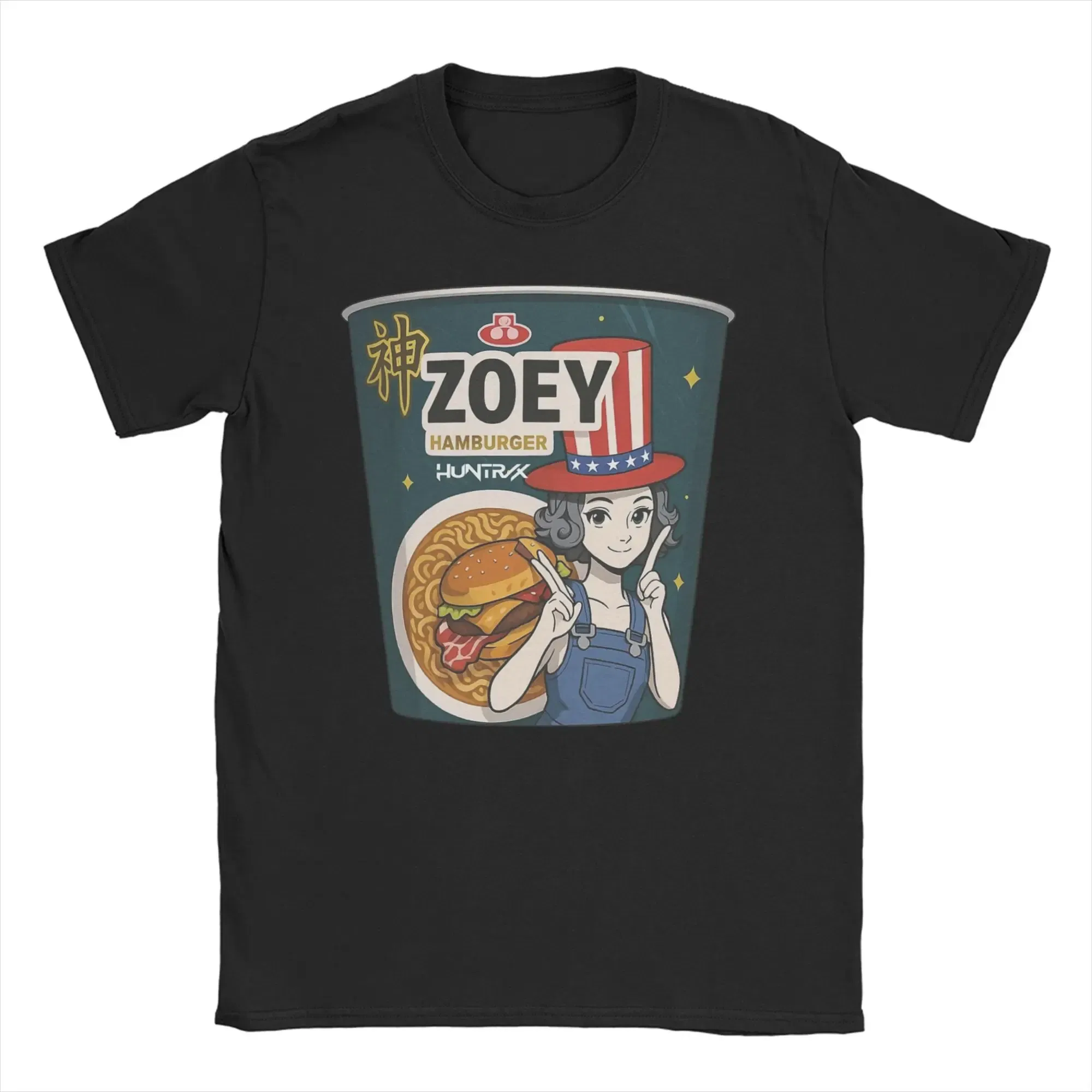 Color: Khaki, Size: 6XL - Men Women T-Shirts Kpop Demon Hunters Zoey Huntrix Amazing Cotton Tees Short Sleeve  T Shirt O Neck Clothes Printing