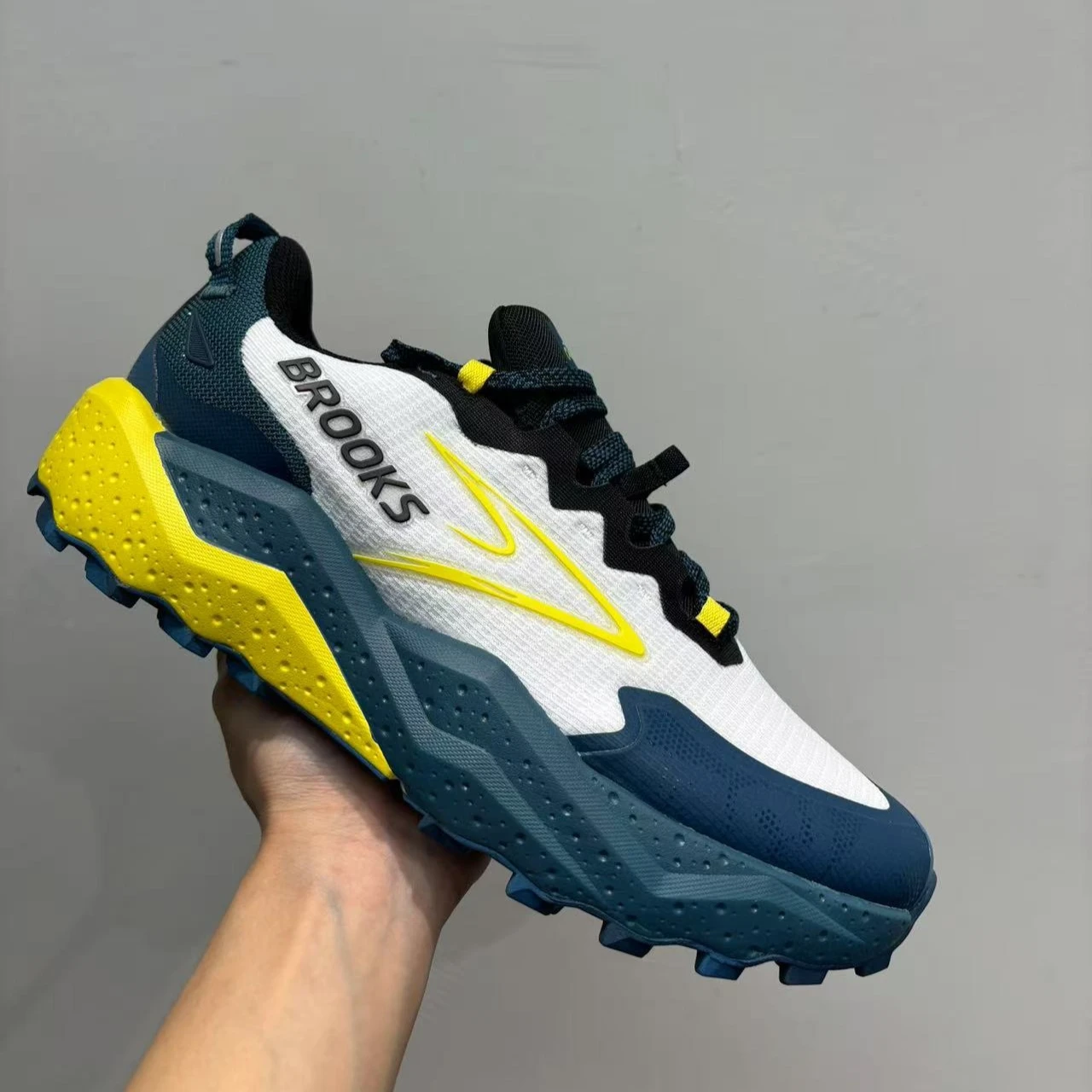 Color: Blue, Shoe Size: 42.5 - Brooks Men?™s Casual Sneakers Caldera 8 Ultra Trail Running Shoes Breathable Cushioned Long-term Training Sports Jogging Shoes