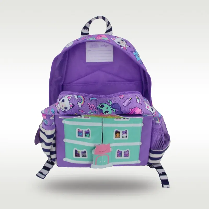 Color: Chocolate Color - Australia smiggle original children's schoolbag girls Gabby shoulder backpack Kawaii 3-7 year modeling bags 14 inch