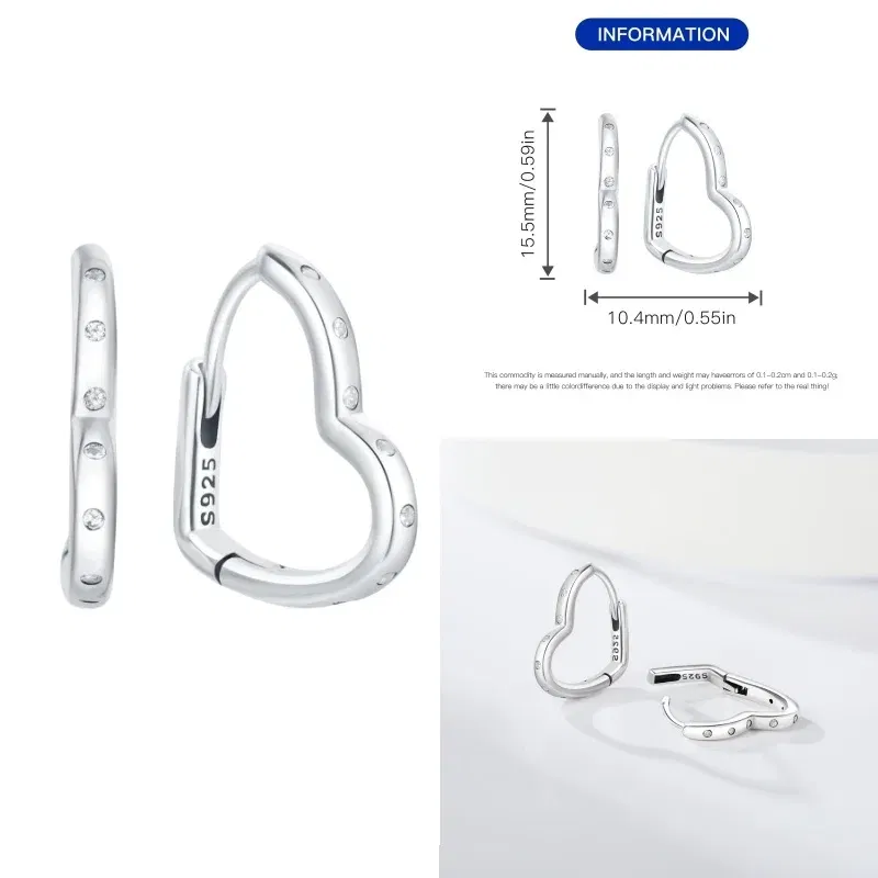 Gem Color: Cinnamon - New 100% 925 Sterling Silver Hoop Earrings Zircon High Quality For Women's Girl Wedding Fine Jewelry Accessories Party Gifts