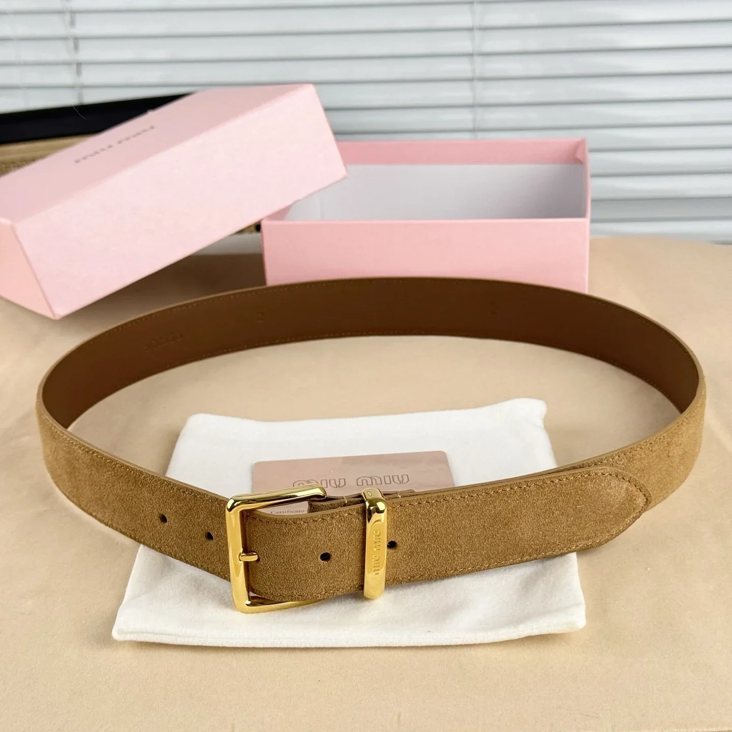 Color: black, Belt Length: 95cm - High-end Gift Simple and Elegant Suede Handmade Belt Metal Buckle Fashion Belt MIU Series Trendy Women's Belt Suede Belt Luxury