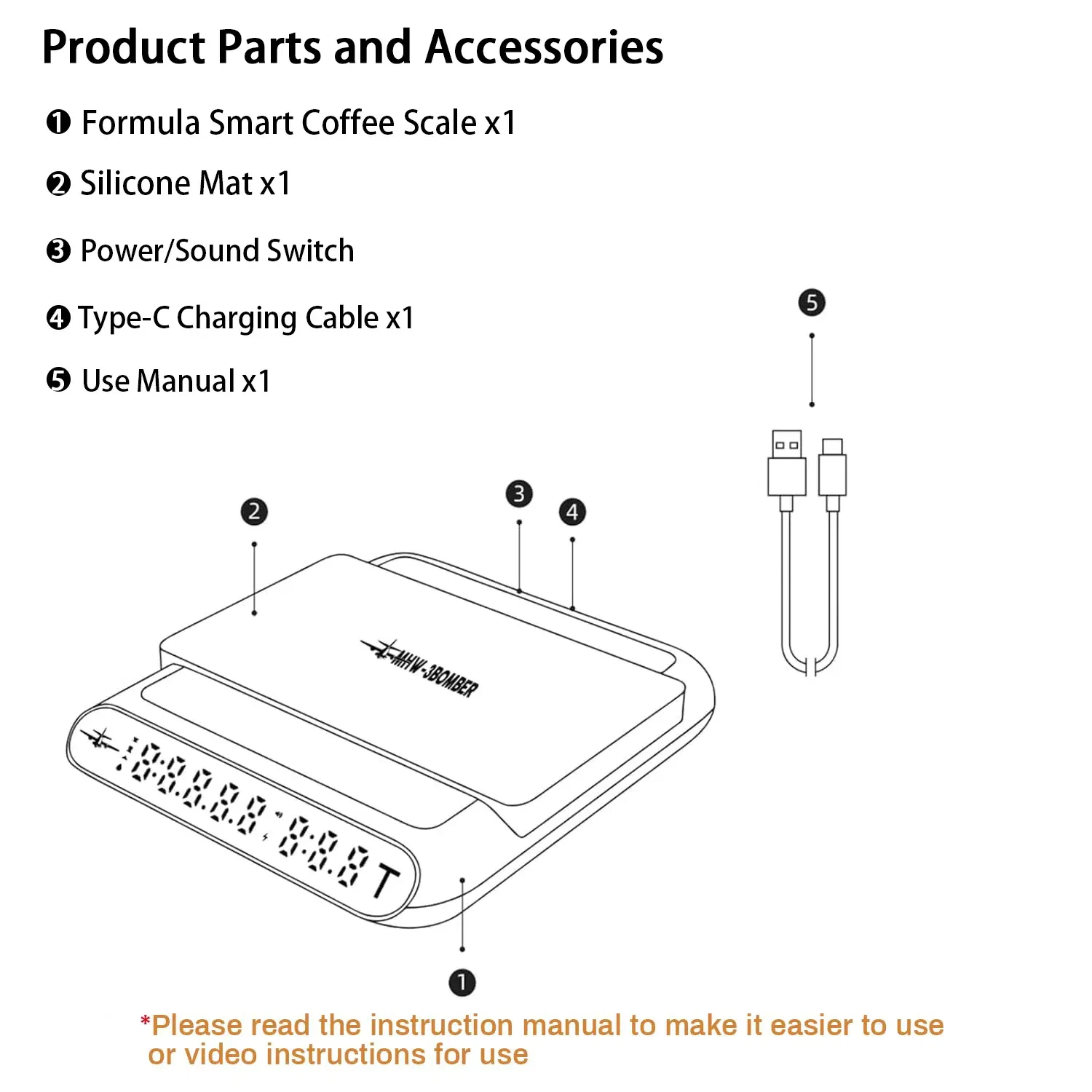 Color: LIGHT BLUE, Ships From: CHINA, Load Bearing: 3Kg - MHW-3BOMBER Smart Drip Espresso Coffee Scale with Auto Timer USB Charging Kitchen Electronic Scale Cafe Home Barista Accessories