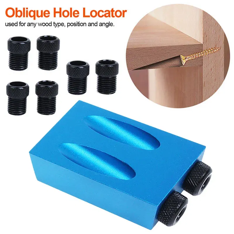 Color: Other, Ships From: CHINA - ZK30 15 Degree Oblique Hole Locator Angle Drilling Locator Aluminium Woodworking Drill Bits Jig Clamp Kit Guide Wood Hand Tools